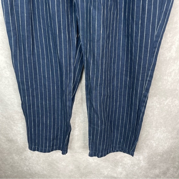 Sundance Life Of Dreams High-Waisted Tapered Striped Pants In Blue Size 8 - Picture 7 of 7